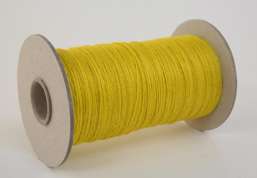 Leinengarn / Flachsgarn Garnstärke Nm6/3 Lauflänge 400 Meter - Gewicht 200g - Farbe gelb (L200gG)