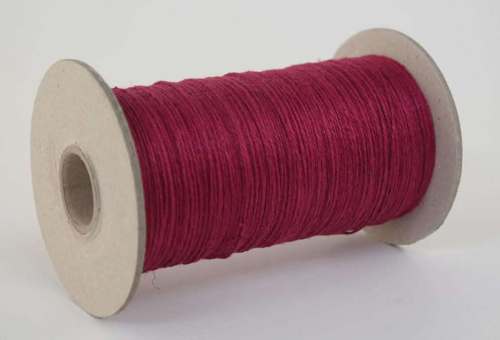 Leinengarn / Flachsgarn Garnstärke Nm6/3 Lauflänge 400 Meter - Gewicht 200g - Farbe rot (L200gR) 