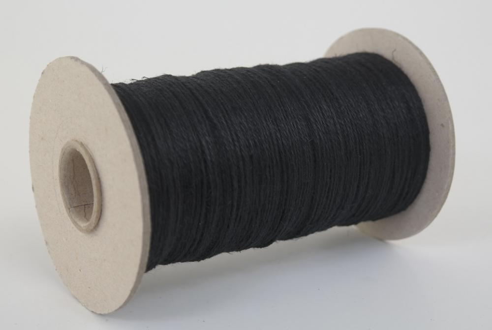 Leinengarn / Flachsgarn Garnstärke Nm6/3Lauflänge 400 Meter - Gewicht 200g - Farbe schwarz (L200gS) 