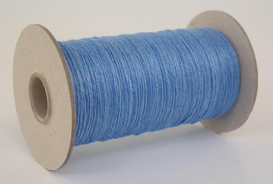 Leinengarn / Flachsgarn Stärke Nm6/3 Lauflänge 400 Meter - Gewicht 200g - Farbe hellblau (L200gHB) 