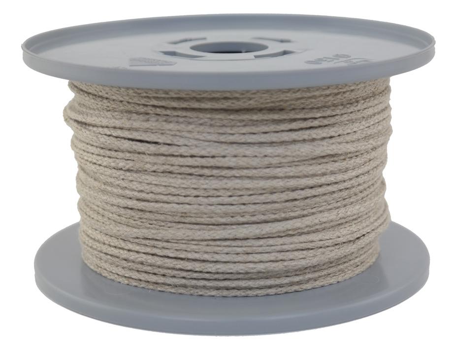 Leinenseil / Flachsseil Ø ca. 2mm - 100 Meter - 8fach geflochten (L200-100)