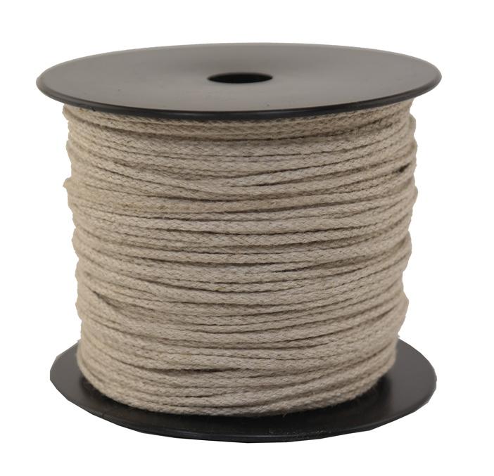 Leinenseil / Flachsseil Ø ca. 1.5mm - 100 Meter - 8fach geflochten (L150-100)