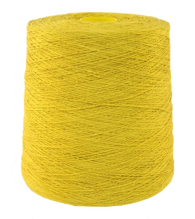 Leinengarn / Flachsgarn Stärke Nm 9.6/2 Fb. gelb  - Gewicht ca. 1.000g   (L9.6-G1)
