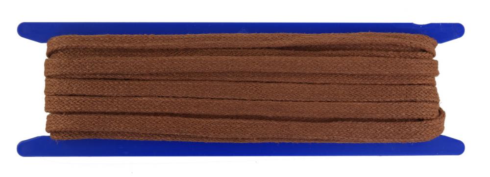 Leinenseil flach geflochten - Breite 10mm - Länge 10 Meter - Farbe braun (L10f-B)