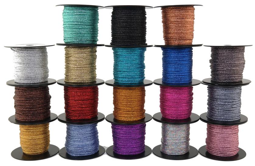 SONDERANGEBOT: Dekoschnur-Seil-Kordel - Länge je 50 m - Ø ca.2mm - alle 18 Farben (GL-2-18)