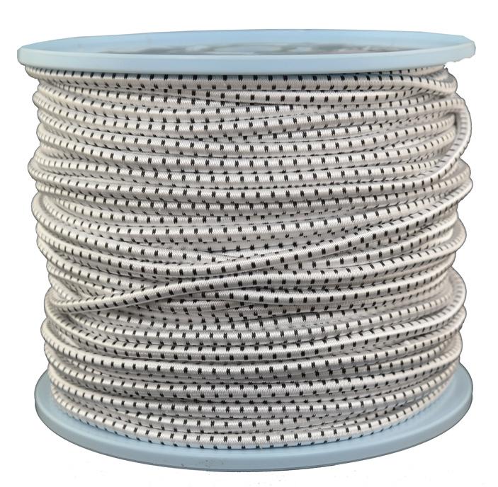 Gummiseil / Expanderseil mit Dyneema umflochten Ø 5mm - Länge 100 meter (dy199-100)