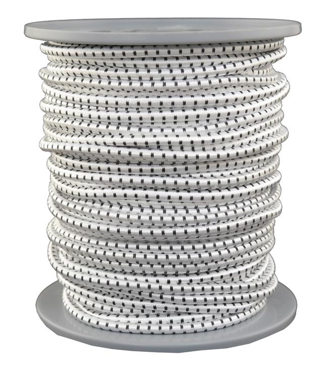 Gummiseil / Expanderseil mit Dyneema umflochten Ø 5mm - Länge 50 meter (dy199-50)