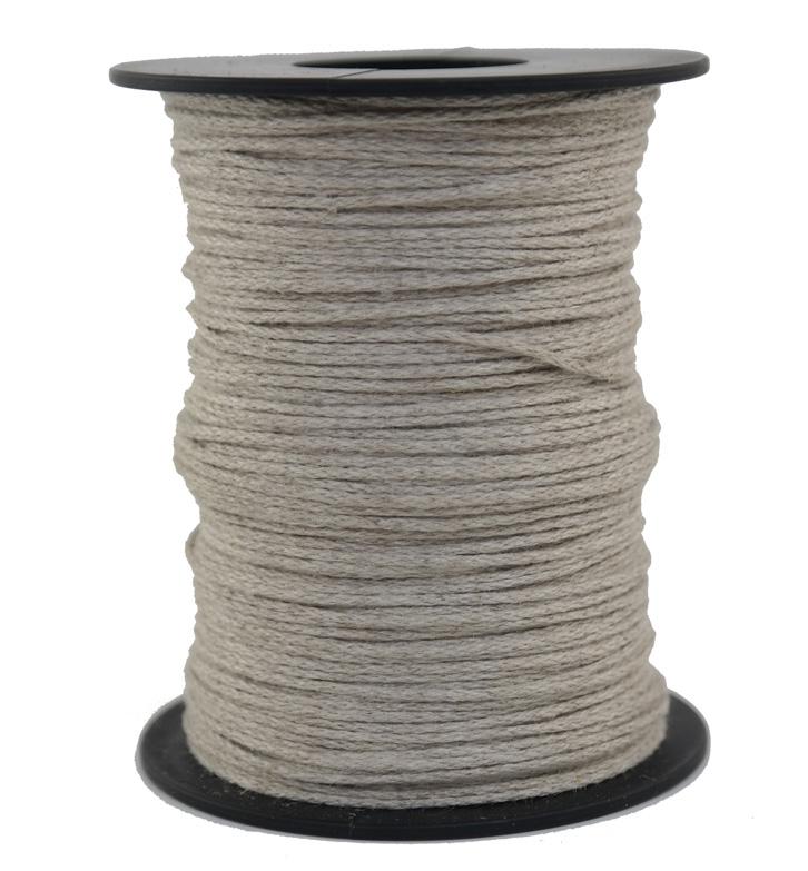 Leinenseil / Flachsseil Ø ca. 1mm - 100 Meter - 8fach geflochten (L100-100)