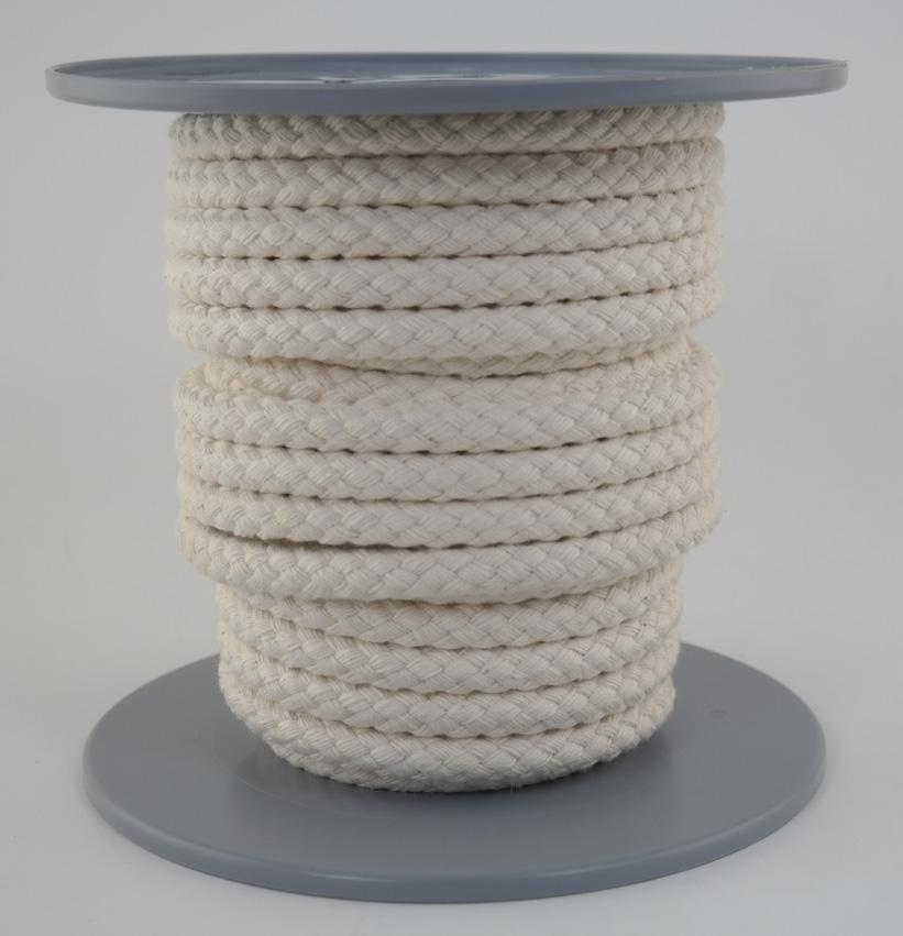 SONDERANGEBOT: Baumwollseil 100% Baumwolle Ø 10mm - 18 Meter - 16fach geflochten (BW10-18)