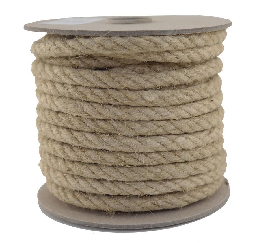 SONDERANGEBOT: Hanfseil Naturhanf Ø 10mm - 16 Meter - 4schäftig (H1000-16)