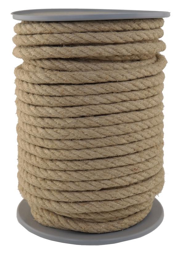 SONDERANGEBOT: Hanfseil Naturhanf Ø 12mm - 35 Meter - 4schäftig (H1200-35)