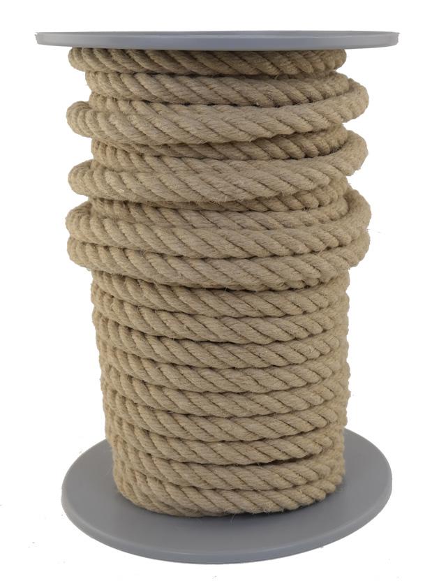 SONDERANGEBOT: Hanfseil Naturhanf Ø 14mm - 17 Meter - 4schäftig (H1400-17)