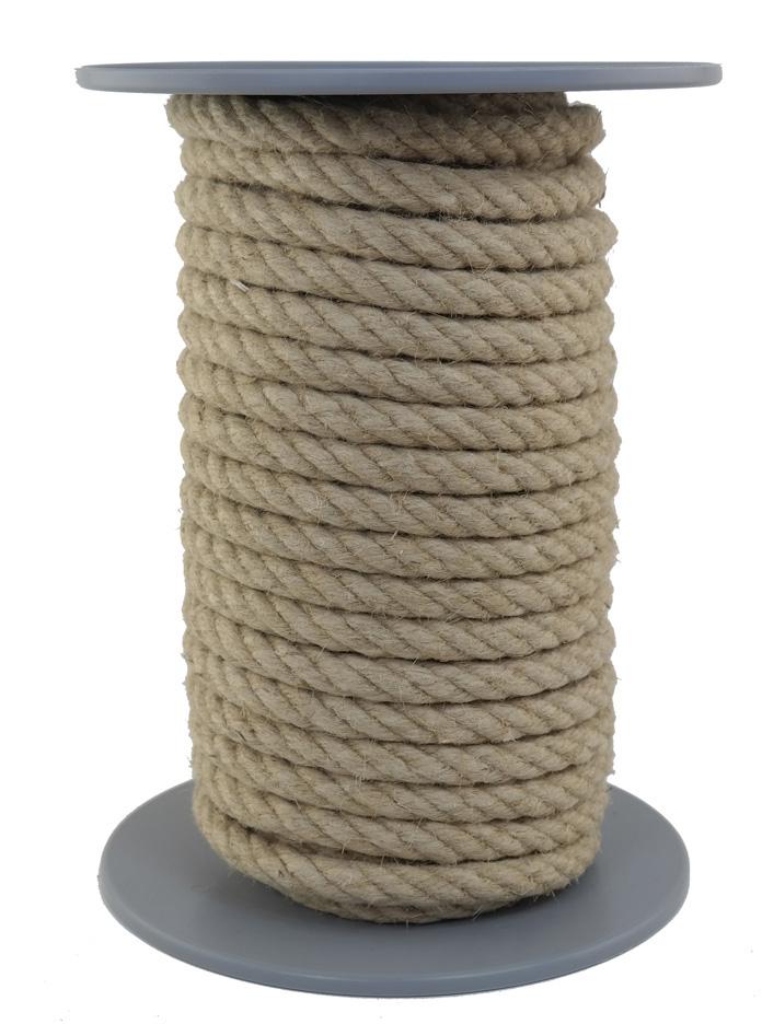 SONDERANGEBOT: Hanfseil Naturhanf Ø 12mm - 13 Meter - 4schäftig (H1200-13)