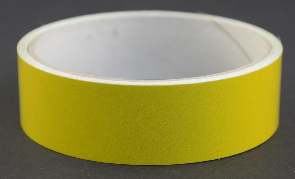 Reflexfolie Fb. lemon - reflektierend u. selbstklebend - Breite: 2,5cm - Länge: 2 Meter (re310)
