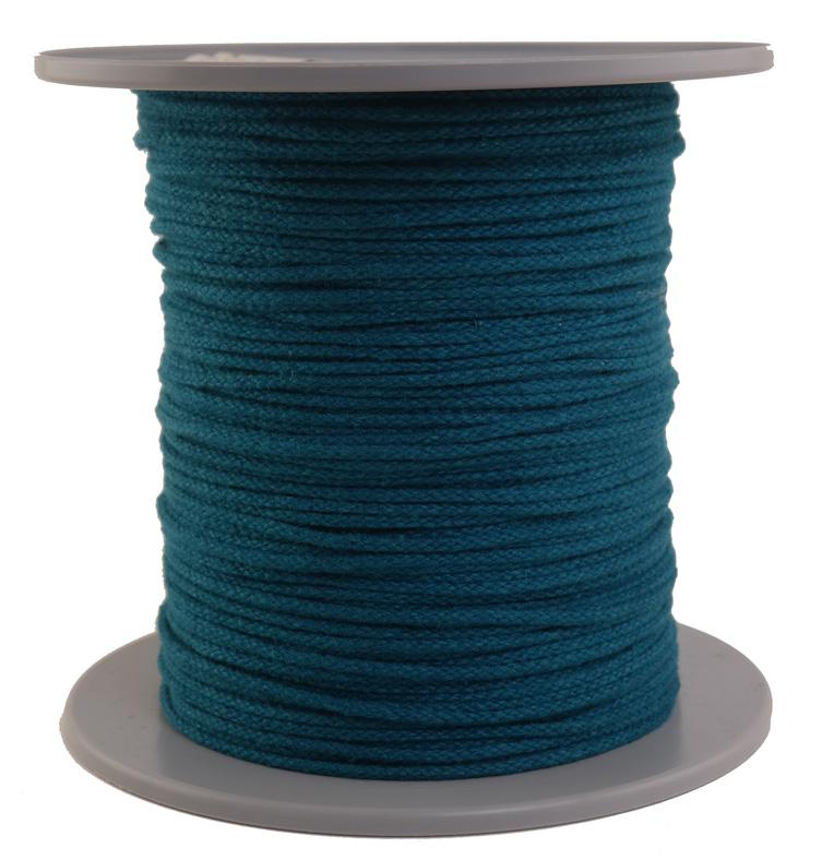 SONDERANGEBOT: Leinenseil / Flachsseil Ø 3mm - 300 Meter - 8fach geflochten Fb. petrol (L300-300pt)