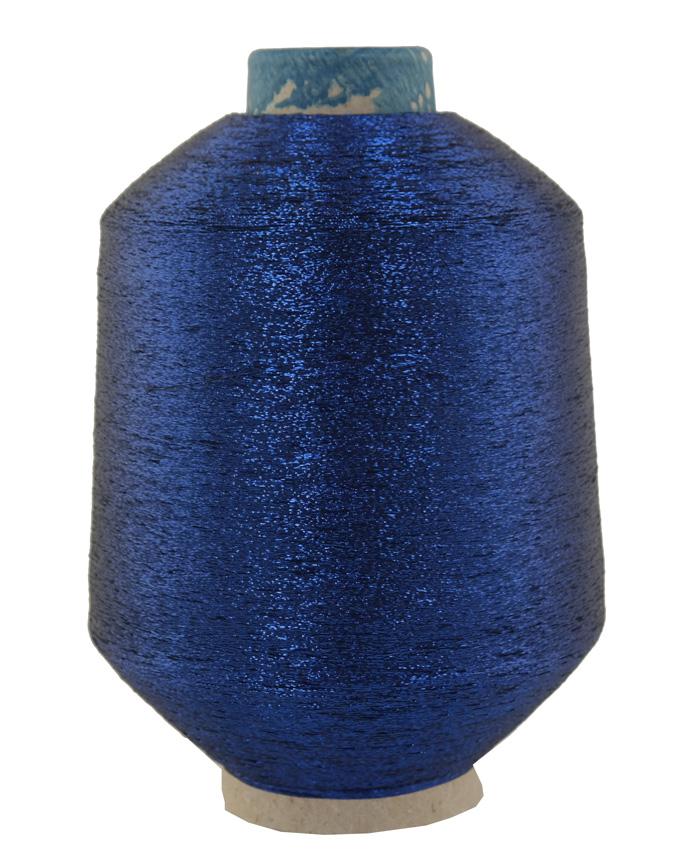 Glitzergarn - Metallic Look - Farbe blau Nm 1/69 - 500g - Lauflänge: 34.500 m (GL-BL-500)