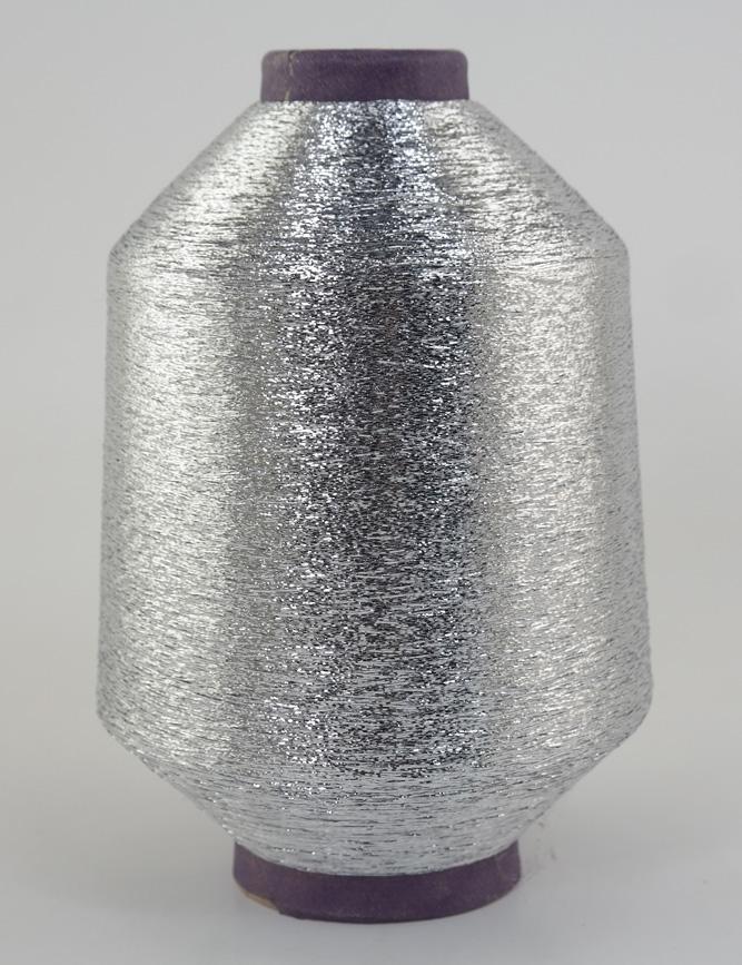 Glitzergarn - Metallic Look - Farbe silber Nm 1/69 - 500g - Lauflänge: 34.500 m (GL-SI-500)