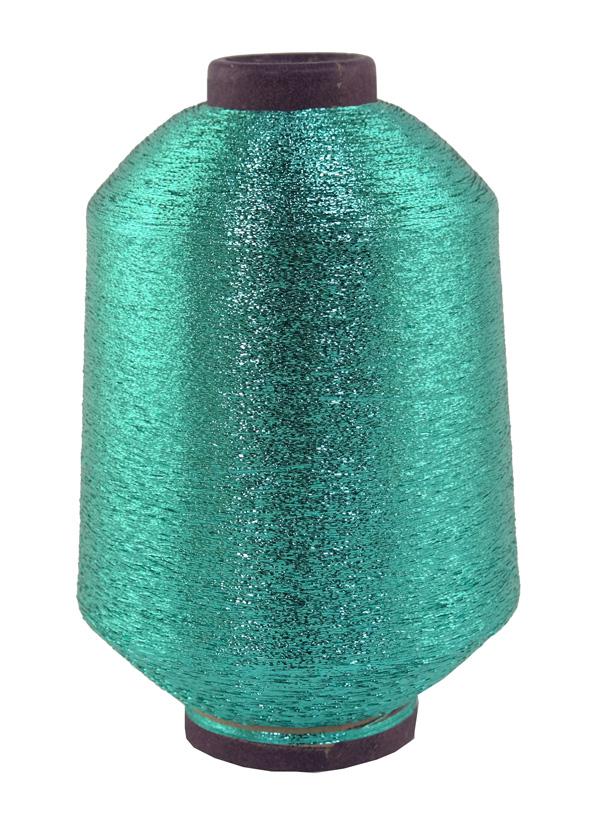 Glitzergarn - Metallic Look - Farbe grün Nm 1/69 - 500g - Lauflänge: 34.500 m (GL-GR-500)