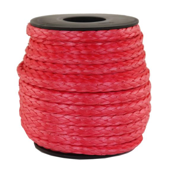 SONDERANGEBOT: Dyneema-Seil Fb. rot Ø 5mm - Länge 4 Meter - 2.600 daN (dy500-4)