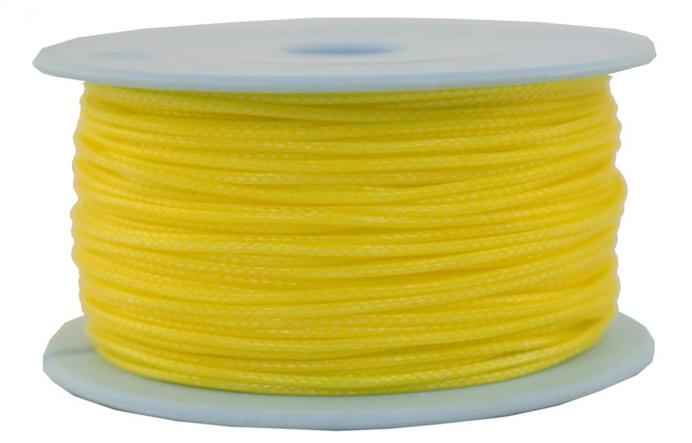 Dyneema Flechtleine / Seil / Dyneemaseil / Dyneema-Rope gelb - Ø 1mm - 50 Meter (dy120-50)