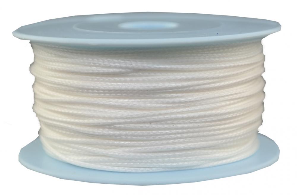 Dyneema Flechtleine / Seil / Dyneemaseil / Dyneema-Rope weiss - Ø 1mm - 50 Meter (dy130-50)
