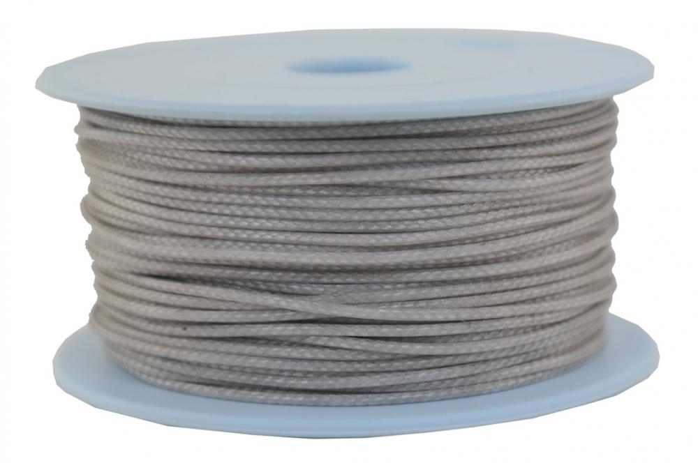 Dyneema Flechtleine / Seil / Dyneemaseil / Dyneema-Rope grau - Ø 1mm - 50 Meter (dy140-50)