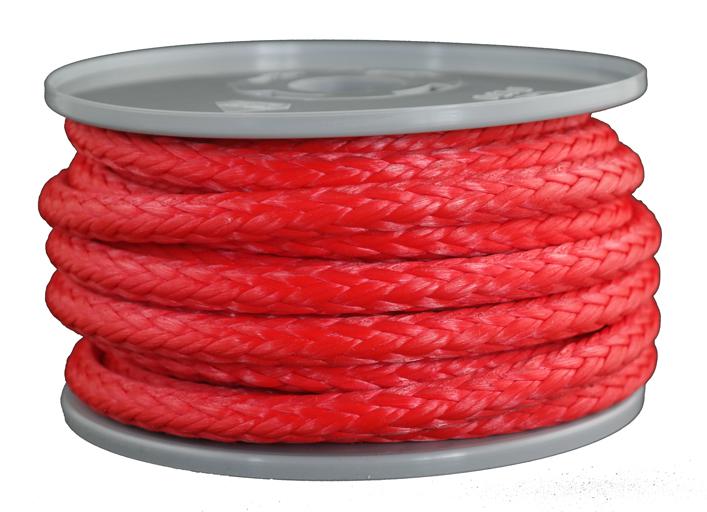 Dyneema Flechtschnur rot Durchmesser 8mm - Länge 10 Meter (dy800)