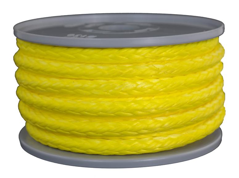 Dyneema Flechtschnur gelb Durchmesser 8mm - Länge 10 Meter (dy820)
