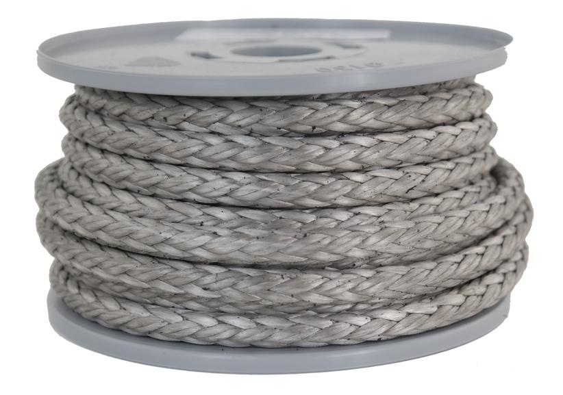 Dyneema Flechtschnur carbongrau Durchmesser 8mm - Länge 10 Meter (dy840)