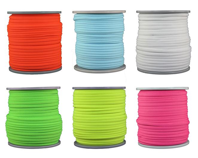 Leuchtschnur 6mm - 6 x 60 Meter - 6 Farben (b830)