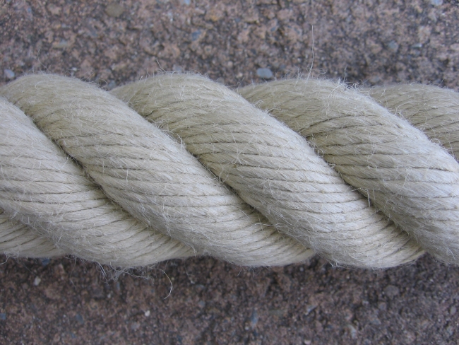 Handlaufseil/Treppenseil Ø 38-40mm natur aus 100% Polypropylen (a1000)