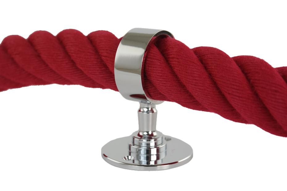 Seilträger Seilhalter verchromt für 38mm-40mm Seil Handlaufseil / Treppenseil (a200-40)