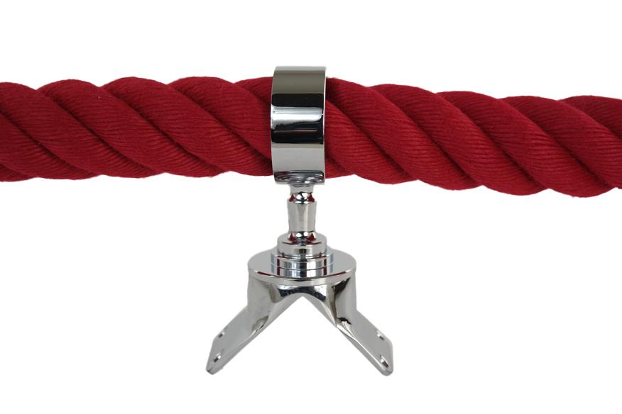 Seilaußeneckträger verchromt für 40mm Handlaufseil (a270-40)