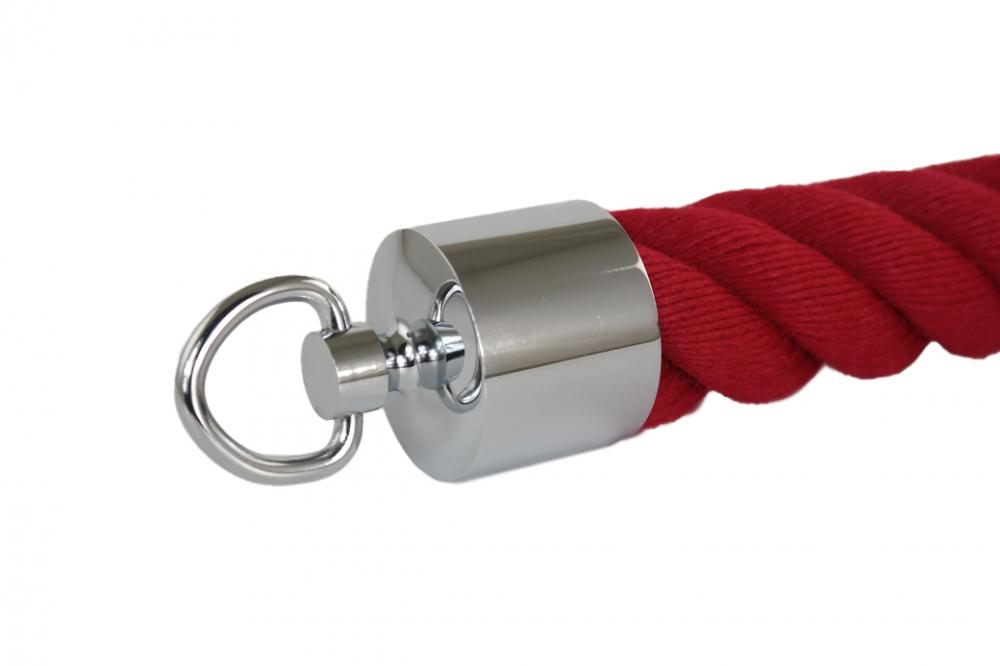 Seilendkappe verchromt mit Ring für 40mm Handlaufseil (a405-40)