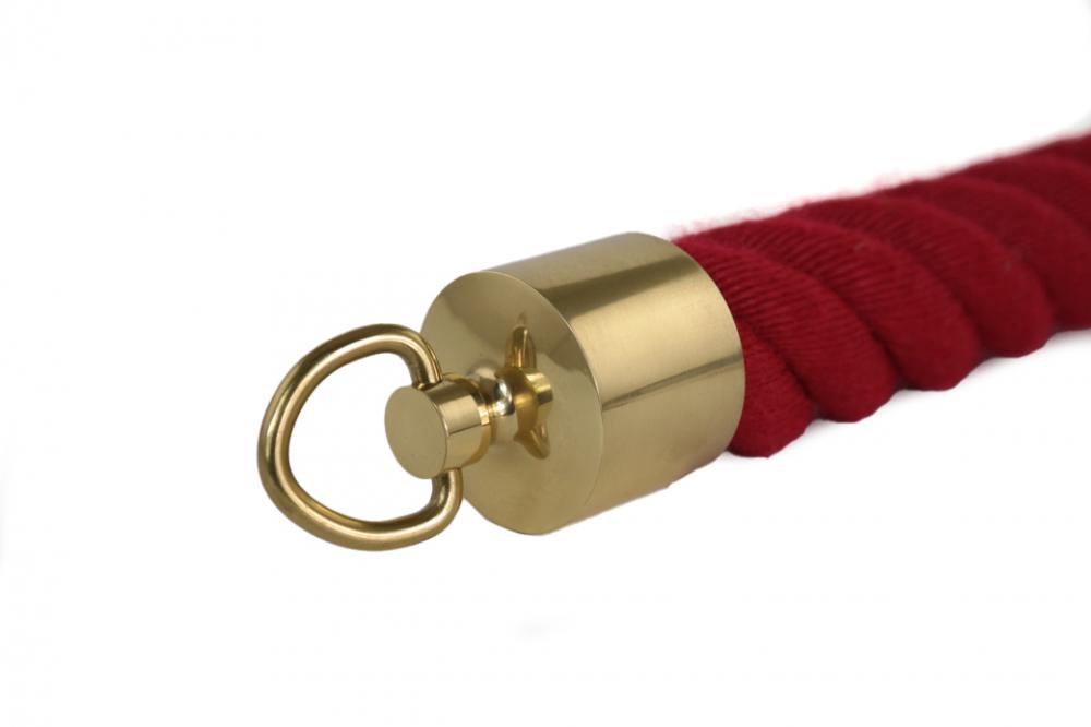 Seilendkappe Messing glänzend mit Ring für 40mm Handlaufseil (a420-40)