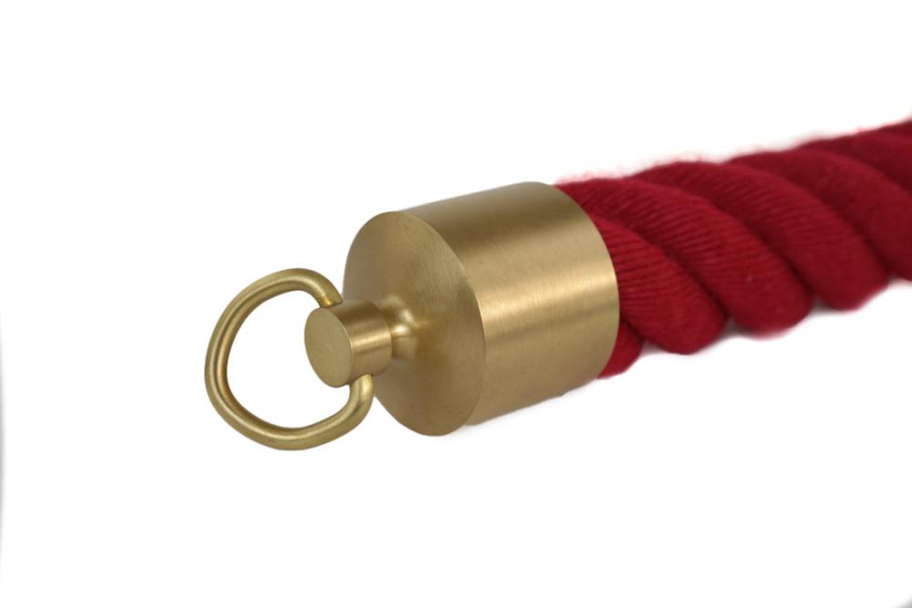 Seilendkappe Messing matt mit Ring für 40mm Handlaufseil (a450-40)