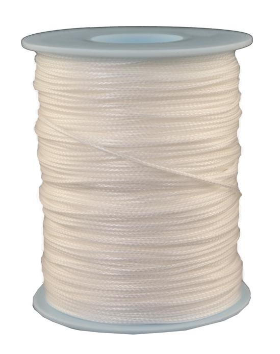 Dyneema Flechtleine / Seil / Dyneemaseil / Dyneema-Rope weiss - Ø 1mm - 100 Meter (dy130)