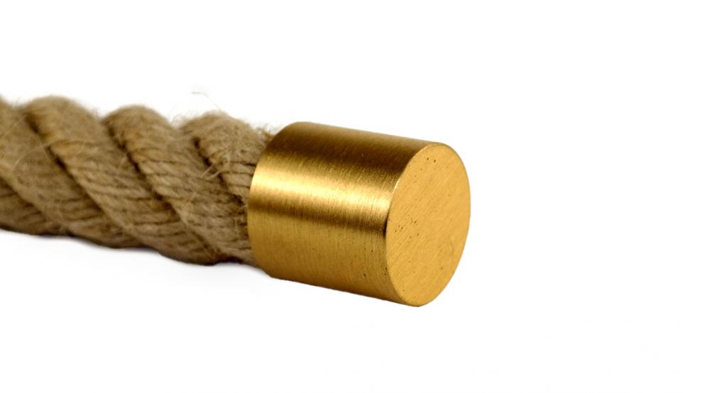 Seilendkappe Messing matt für 20 mm Handlaufseil (a445-20)