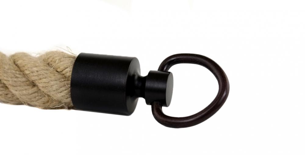 Seilendkappe bronziert mit Ring für 20 mm Handlaufseil (a458-20)